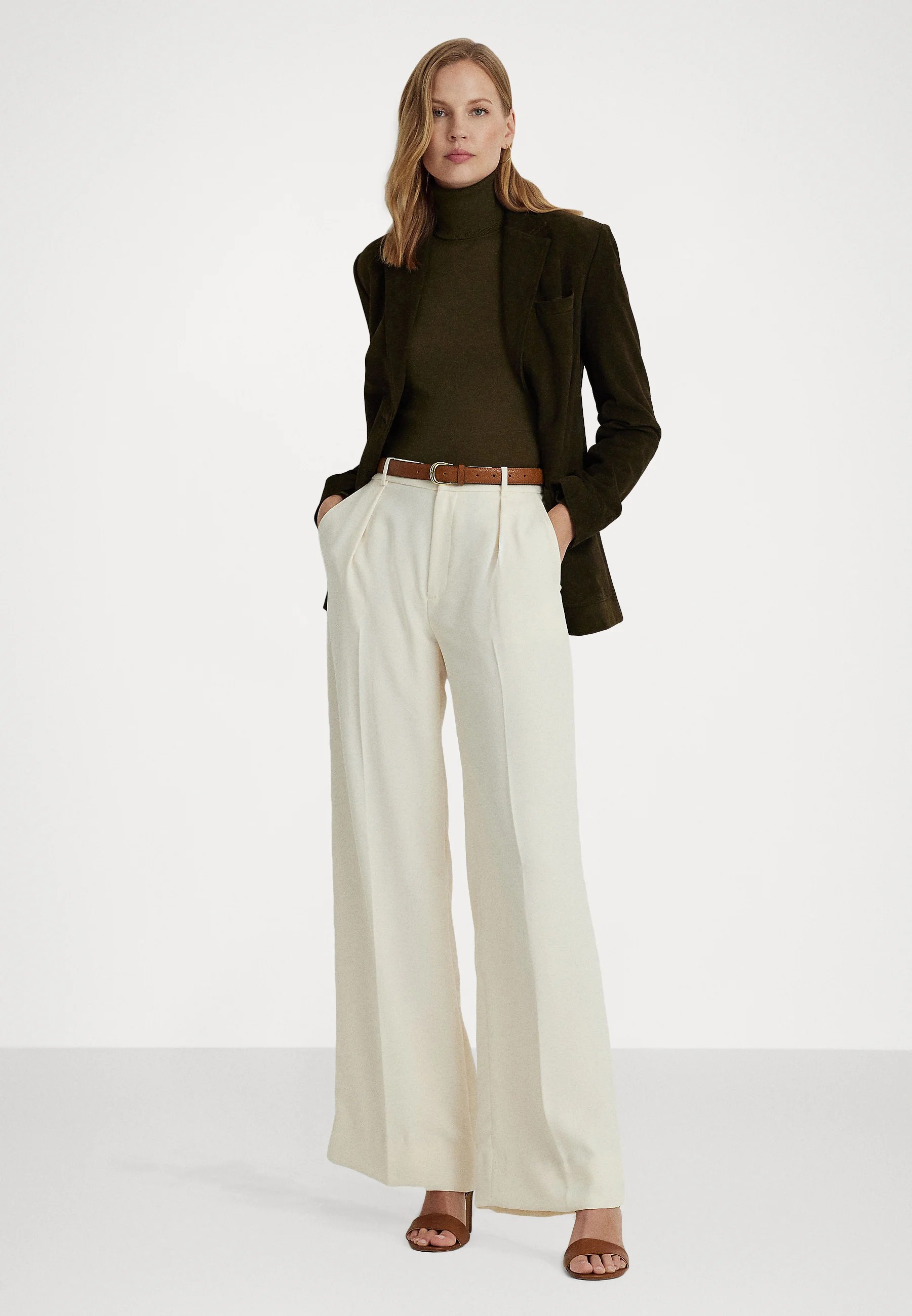 KIRAHN LENGTH PLEATED - Pantalon classique