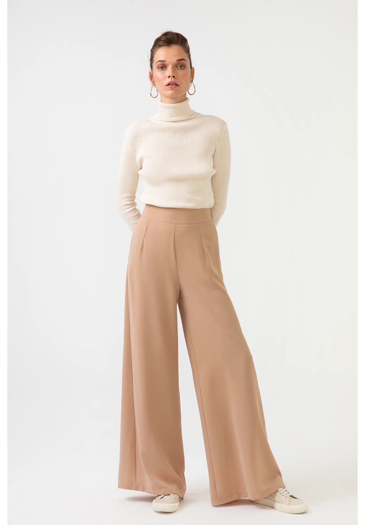 PALAZZO CREPE - Pantalon classique